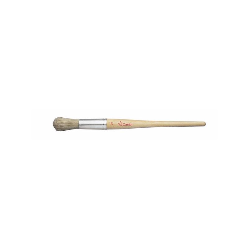 PINCEL PINT RDO N§24 CABO LATA M/MADERA RULO PLUMA