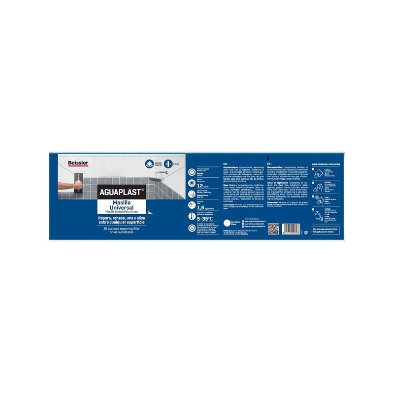MASILLA REST. SUPER REPARADORA 1 KG AGUAPLAST