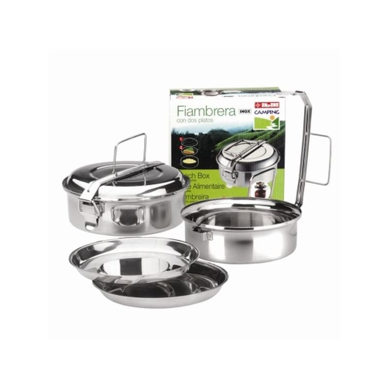 FIAMBRERA ALIMEN. 2 PLATOS 16 CM IN. IBILI