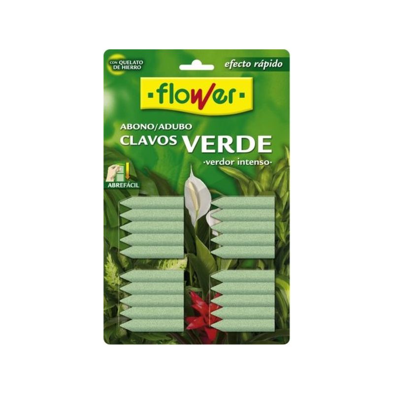 ABONO PLANTA VERDE CLAVO FLOWER 15501 20 PZ