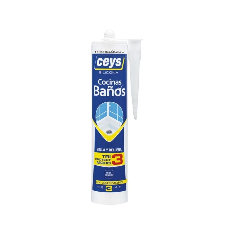 SILICONA ACIDA CO/BAÑ 280 ML TR. A/M CEYS