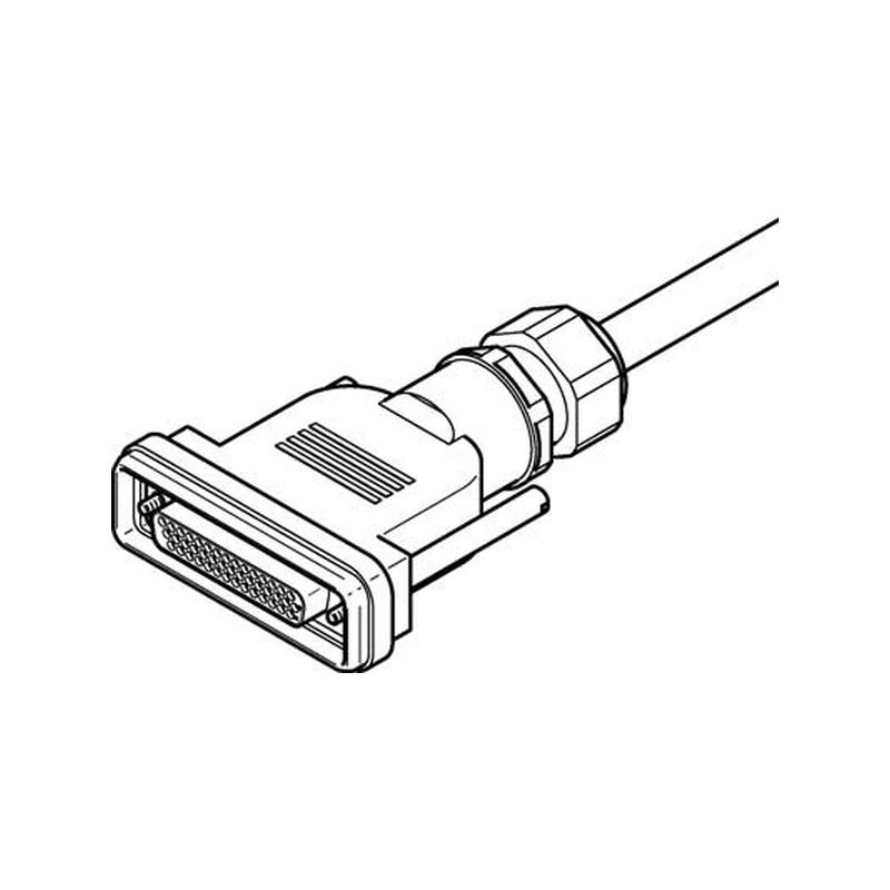 Cable conex. NEBV-S1G44-K-2.5-N-LE39