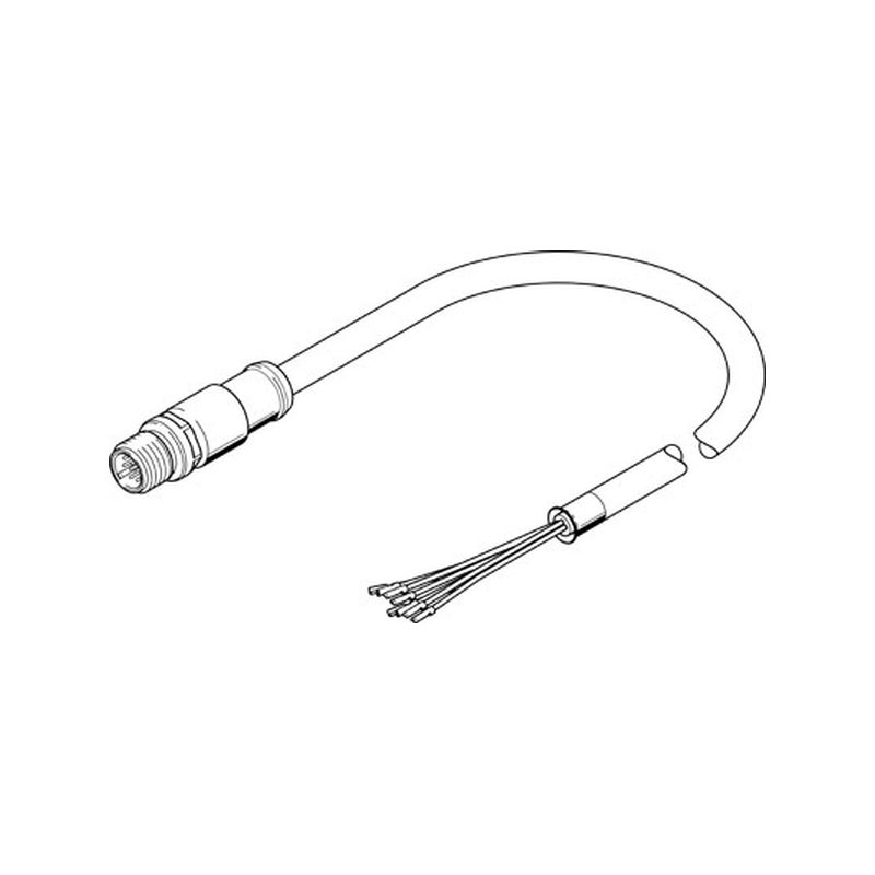 Cable.conexión NEBS-SM12G12-E-0.5-N-LE&amp;