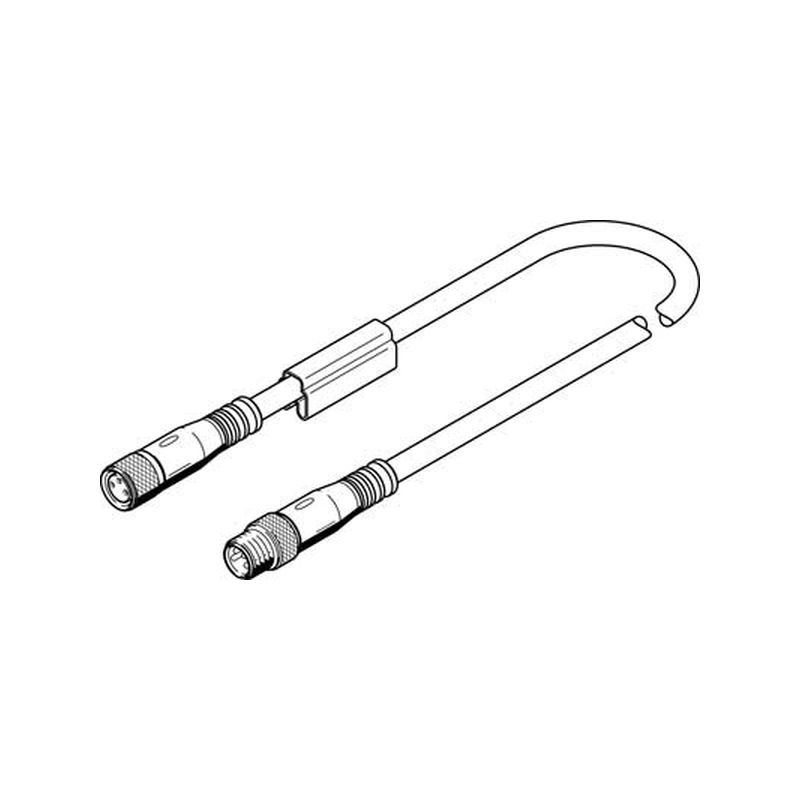 Cable.conexión NEBU-M8G3-K-2.5-M8G4