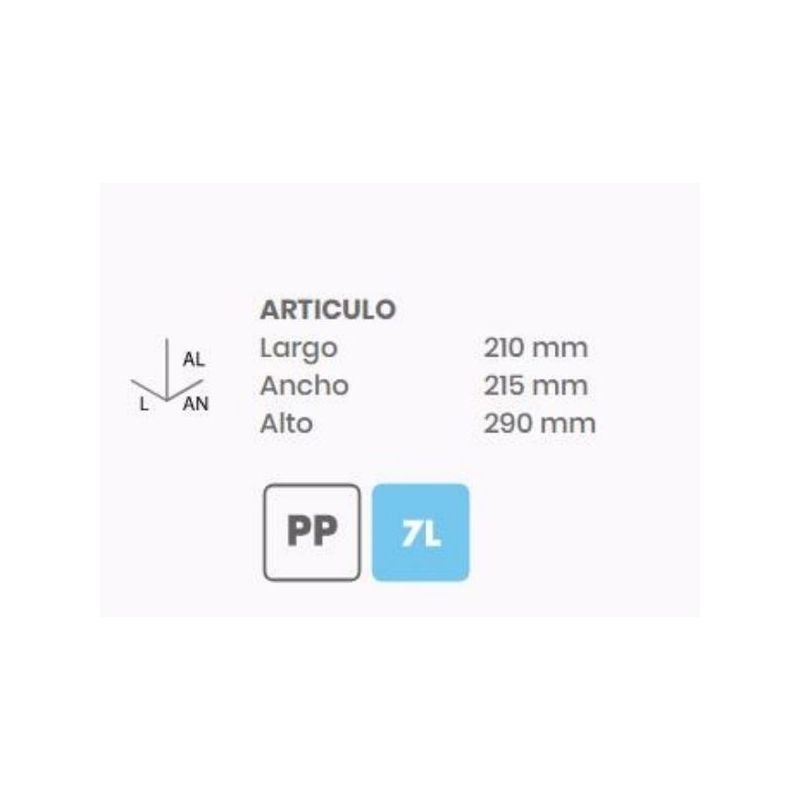CUBO PEDAL 7L OLYMPIA BLANCO 43031