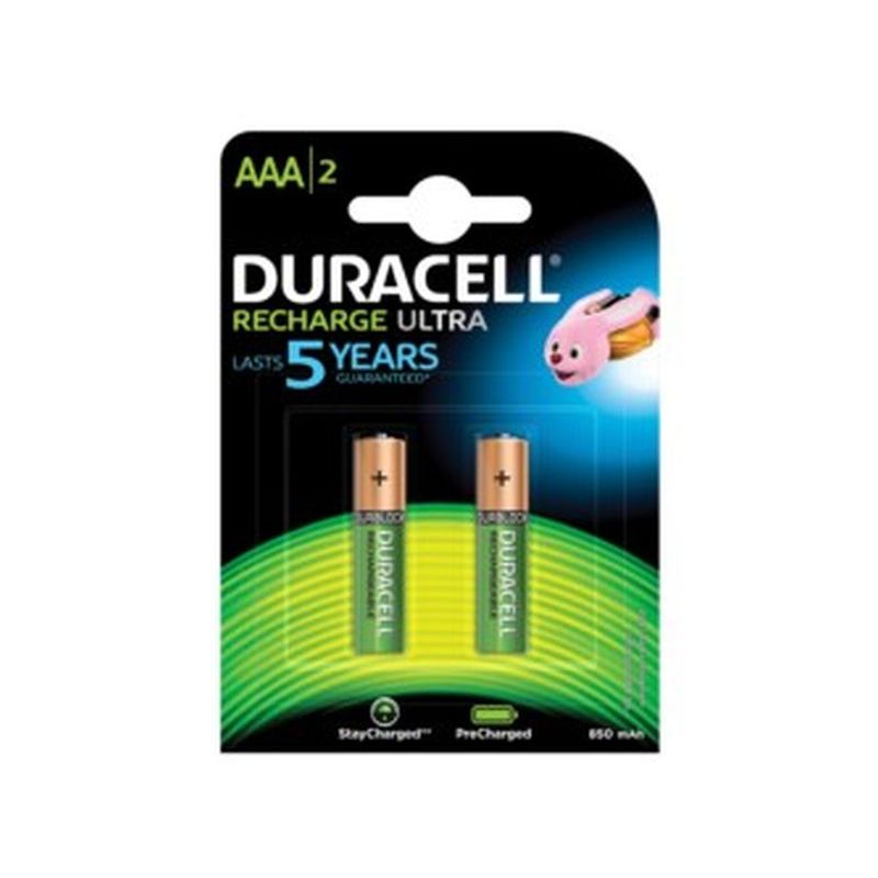 PILA RECARGABLE LR03 AAA 1,5V DURACELL 2 PZ                 