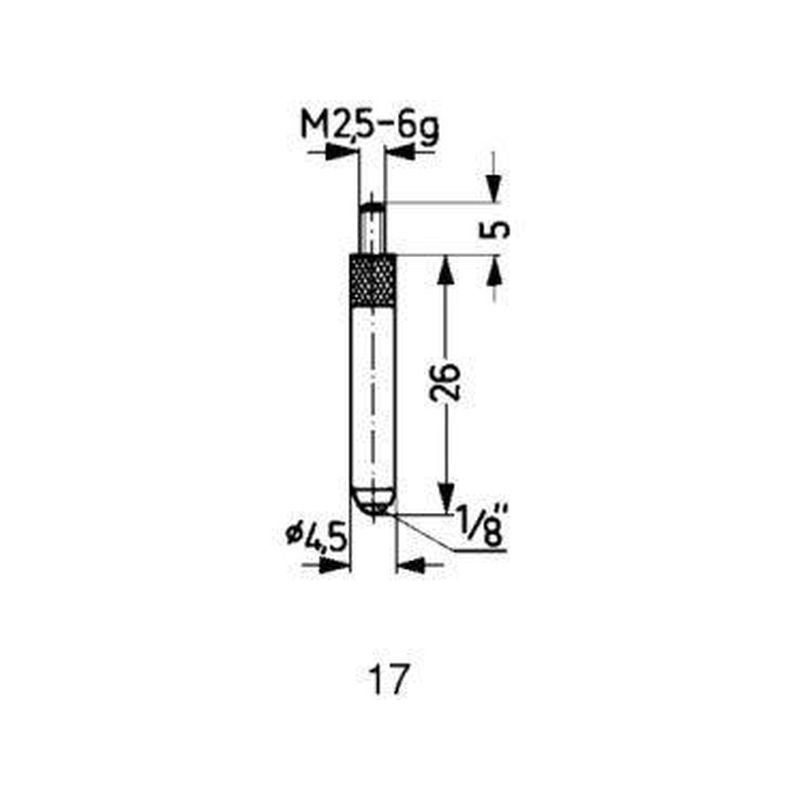 Calibre de medición HM   Abb.17/26,0mm Käfer
