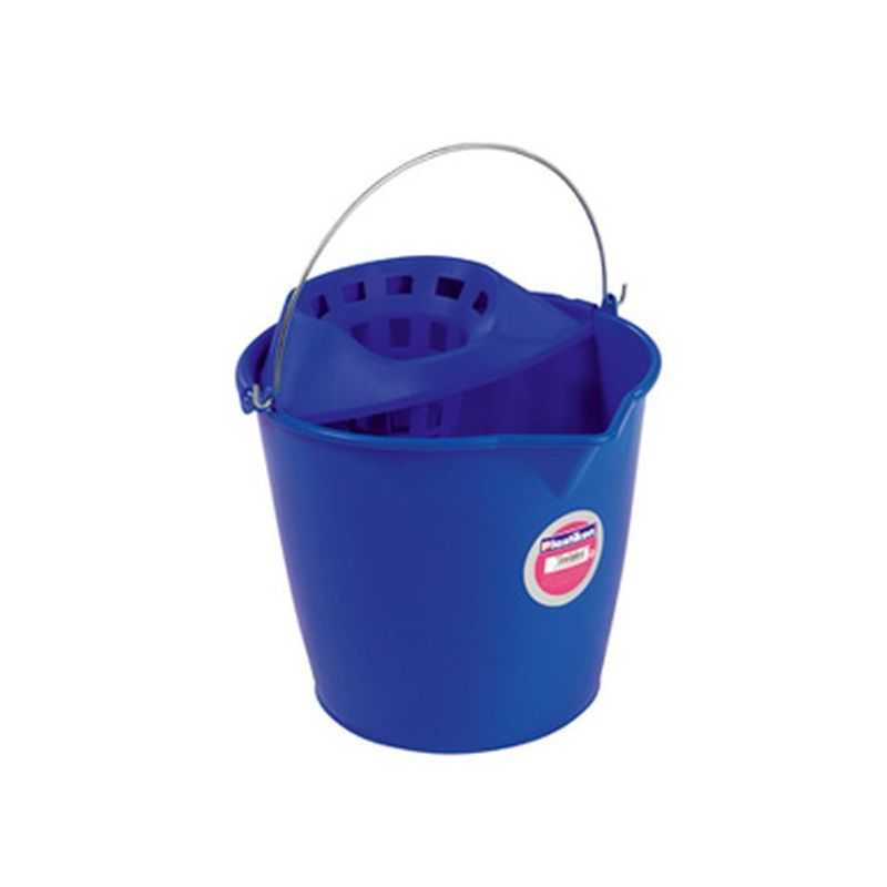 CUBO AGUA 13 LT CON ESCURRIDOR TES PL RDO ASA METAL 9213L   