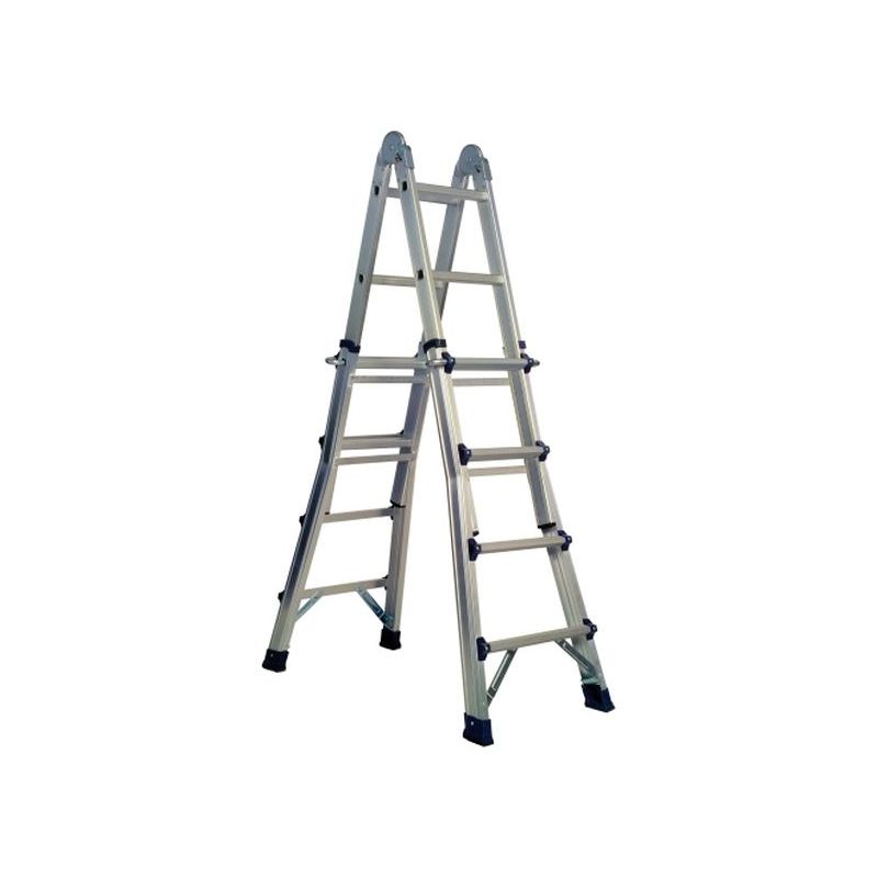 ESCALERA IND.MULT TIJERA 4,16MT 8+8 TELESC ALU EXCELL CODY  