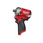 M12FIWF12-0  Llave de impacto subcompacta M12 FUEL™, recepción 1/2" con anillo de fricción, 4 modos, máximo par de apriete 339Nm. Se suministra en versión cero, sin baterías ni cargador