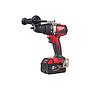 M18BLDD2-502X Taladro atornillador sin escobillas M18™, 2 velocidades, par máximo 82Nm, portabrocas metálico 13mm. Se suministra con 2 baterías M18B5 y cargador M12-18C, en HD-box