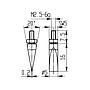 Calibre de medición de   acero fig.20/ 5,0mm Käfer